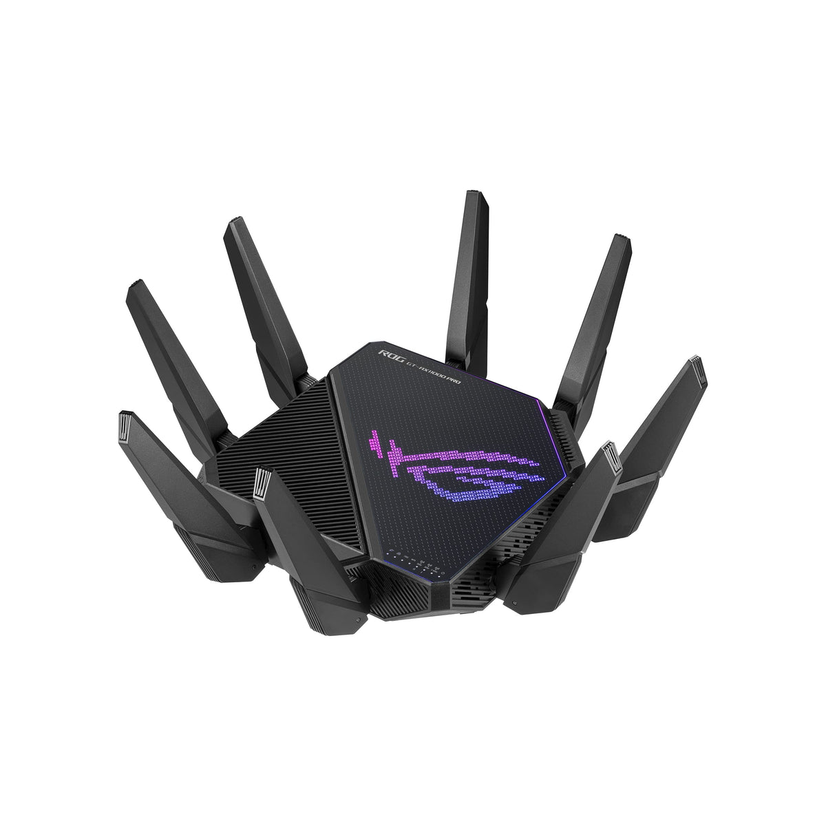 ASUS ROG Rapture GT-AX11000 Pro router front view for high-speed gaming.
