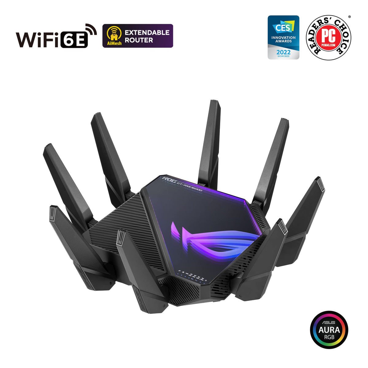 ASUS ROG GT-AXE16000 AiMesh-support enables scalable whole-home networking