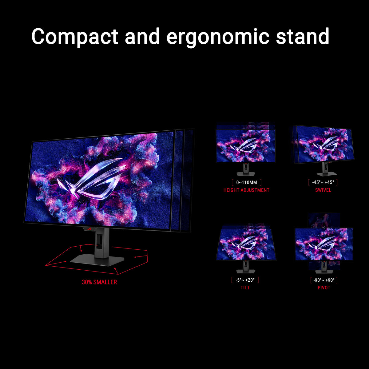 ASUS ROG Strix 27 OLED uses ELMB motion clarity for sharp frames.