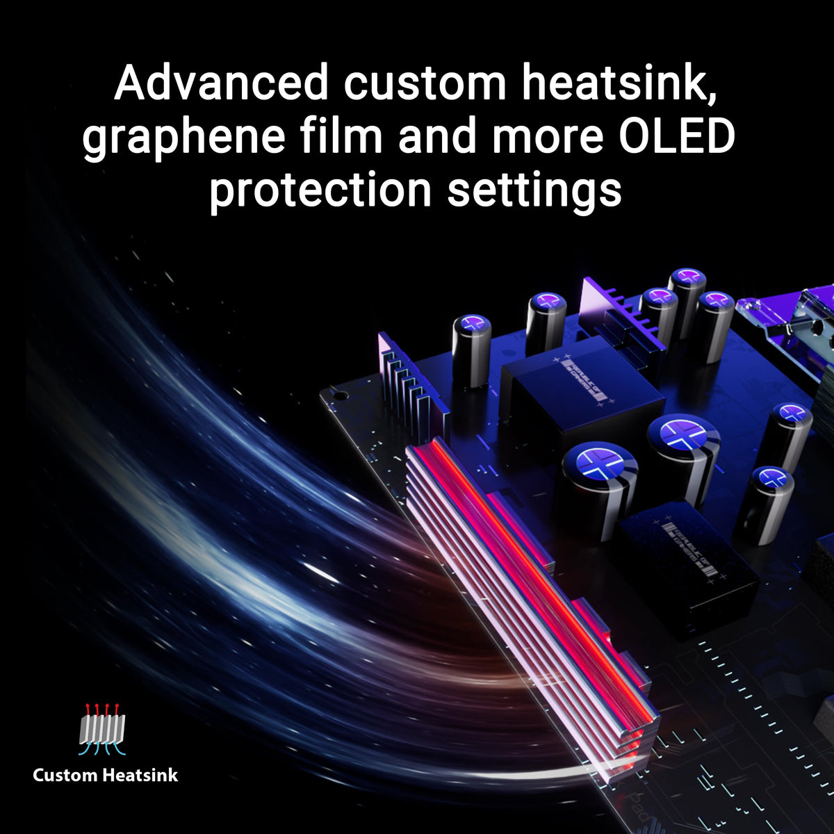 ASUS ROG Strix OLED panel close-up showing rich color and deep blacks