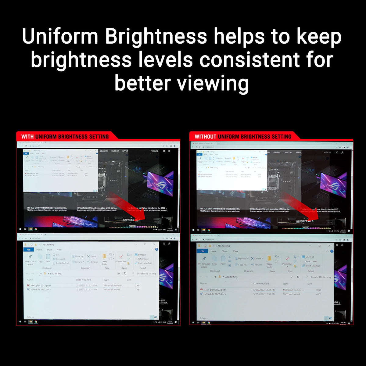 ASUS ROG Strix DisplayWidget UI for easy monitor control