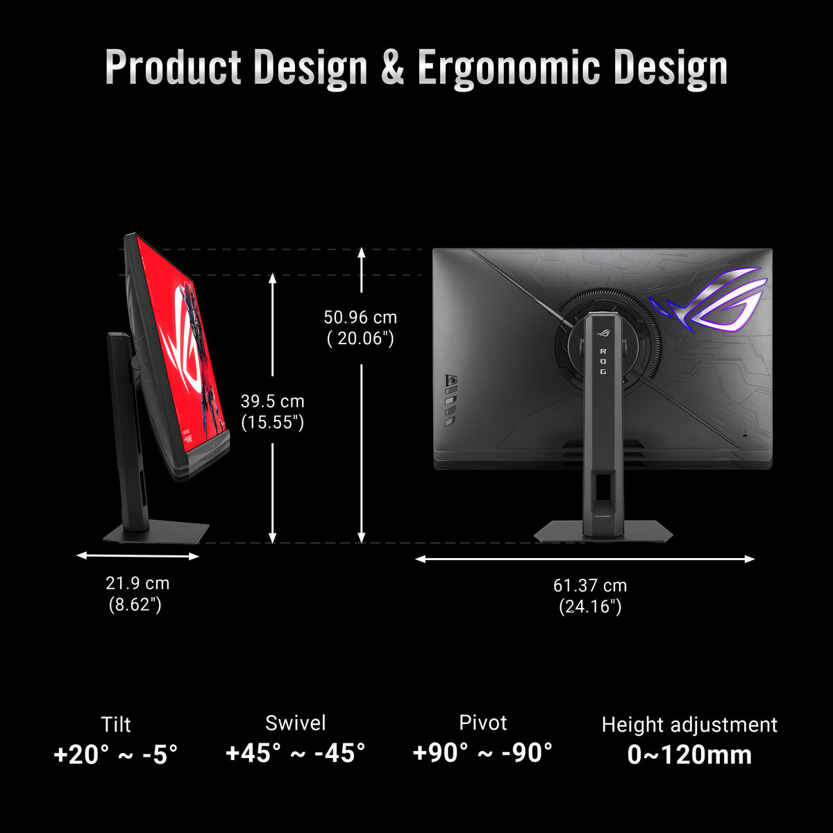 ASUS ROG Strix 5K 27-inch USB-C and HDMI/DP ports enable flexible connections