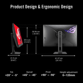 ASUS ROG Strix 5K 27-inch USB-C and HDMI/DP ports enable flexible connections