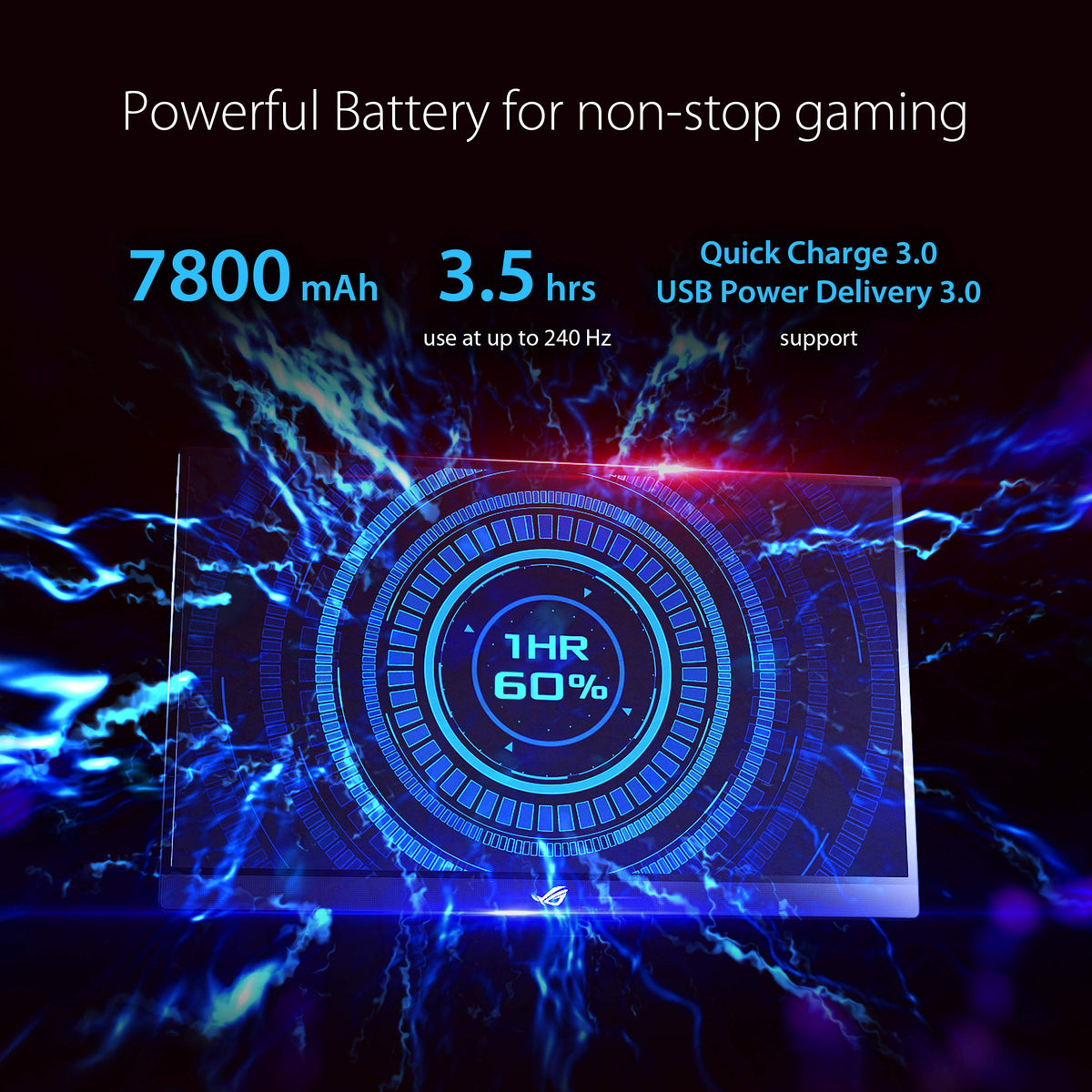 ASUS ROG Strix XG17AHP built-in battery for portable sessions