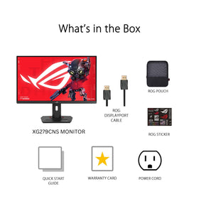 ASUS ROG Strix XG279CNS tripod socket offers flexible mounting options.