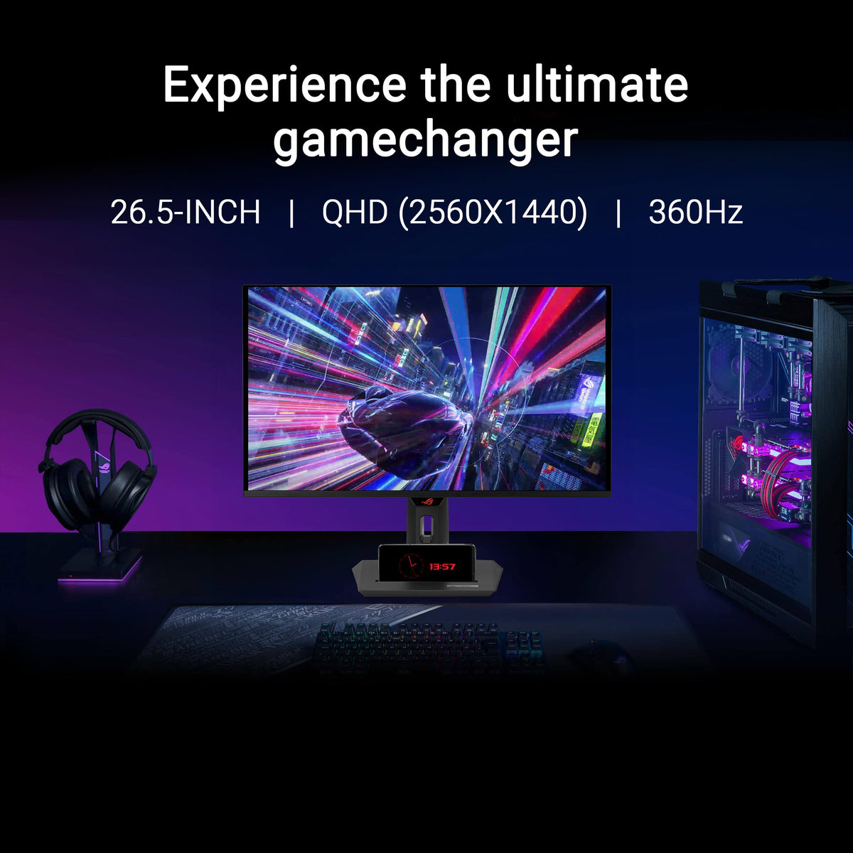 ASUS ROG Strix XG27ACDNG 360 Hz performance image for fast-paced esports sessions
