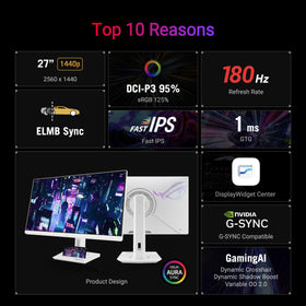 ASUS ROG Strix XG27ACG-W 180Hz refresh for smooth action