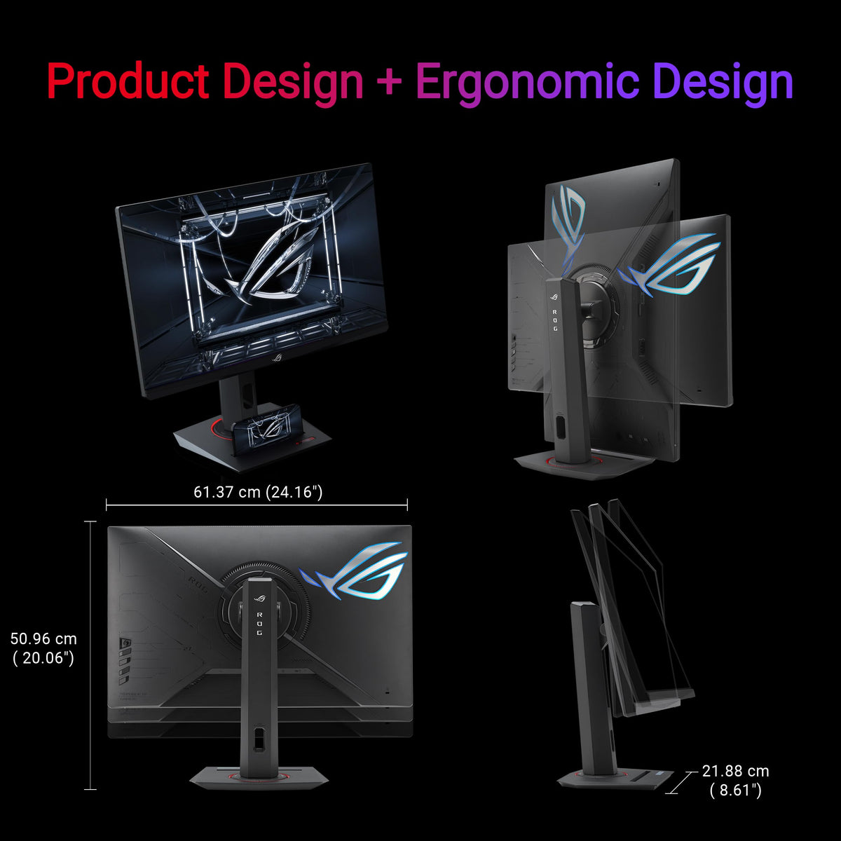 ASUS ROG Strix XG27ACMG 95% DCI-P3 color coverage for vibrant scenes.