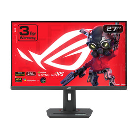 ASUS ROG Strix XG27ACMG front view emphasizing HDR visuals for immersive gaming.