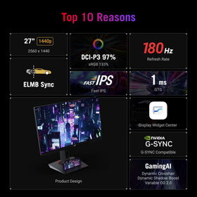 ASUS ROG Strix XG27ACS 180Hz display highlighting smooth motion