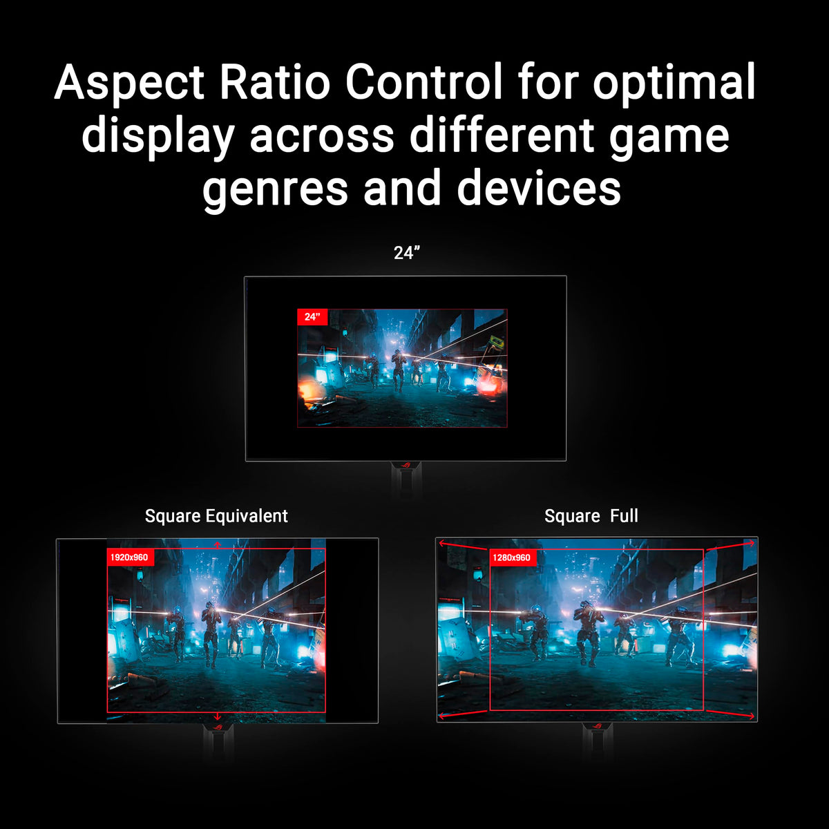 ASUS ROG Strix XG27AQWMG DisplayWidget Center for quick on-screen adjustments.