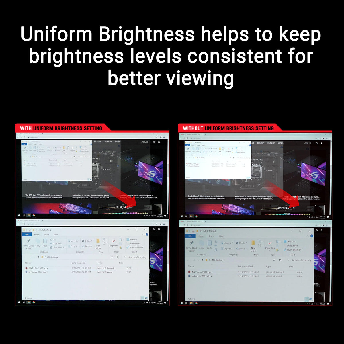 ASUS ROG Strix XG27UCDMG Neo Proximity Sensor in use