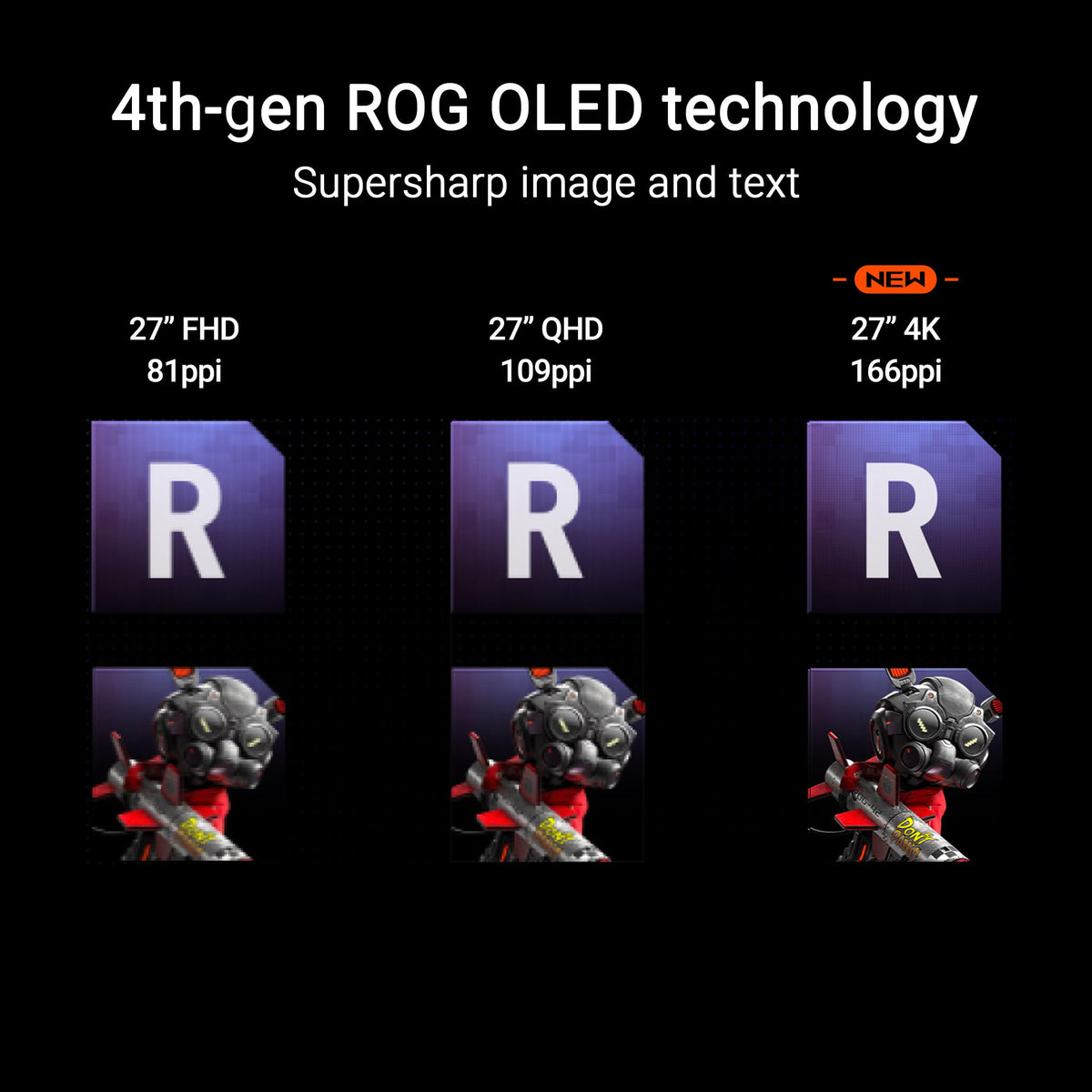 ASUS ROG Strix XG27UCDMG side bezel highlight for immersive display