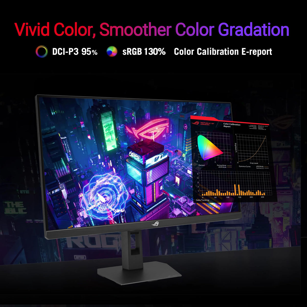 ASUS ROG Strix XG27UCSR 0.3ms response enables razor-sharp motion.