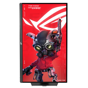 ASUS ROG Strix XG27UCSR includes cables and quick-start guide for setup.