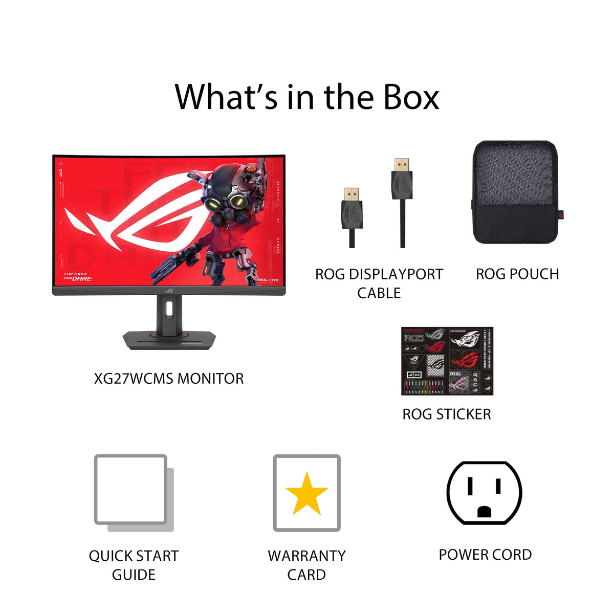 ASUS ROG Strix XG27WCMS USB-C connectivity for flexible setups