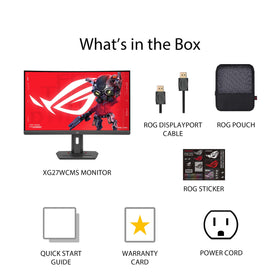 ASUS ROG Strix XG27WCMS USB-C connectivity for flexible setups