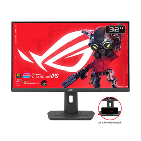 ASUS ROG Strix XG32UCG side ports enable clean connectivity