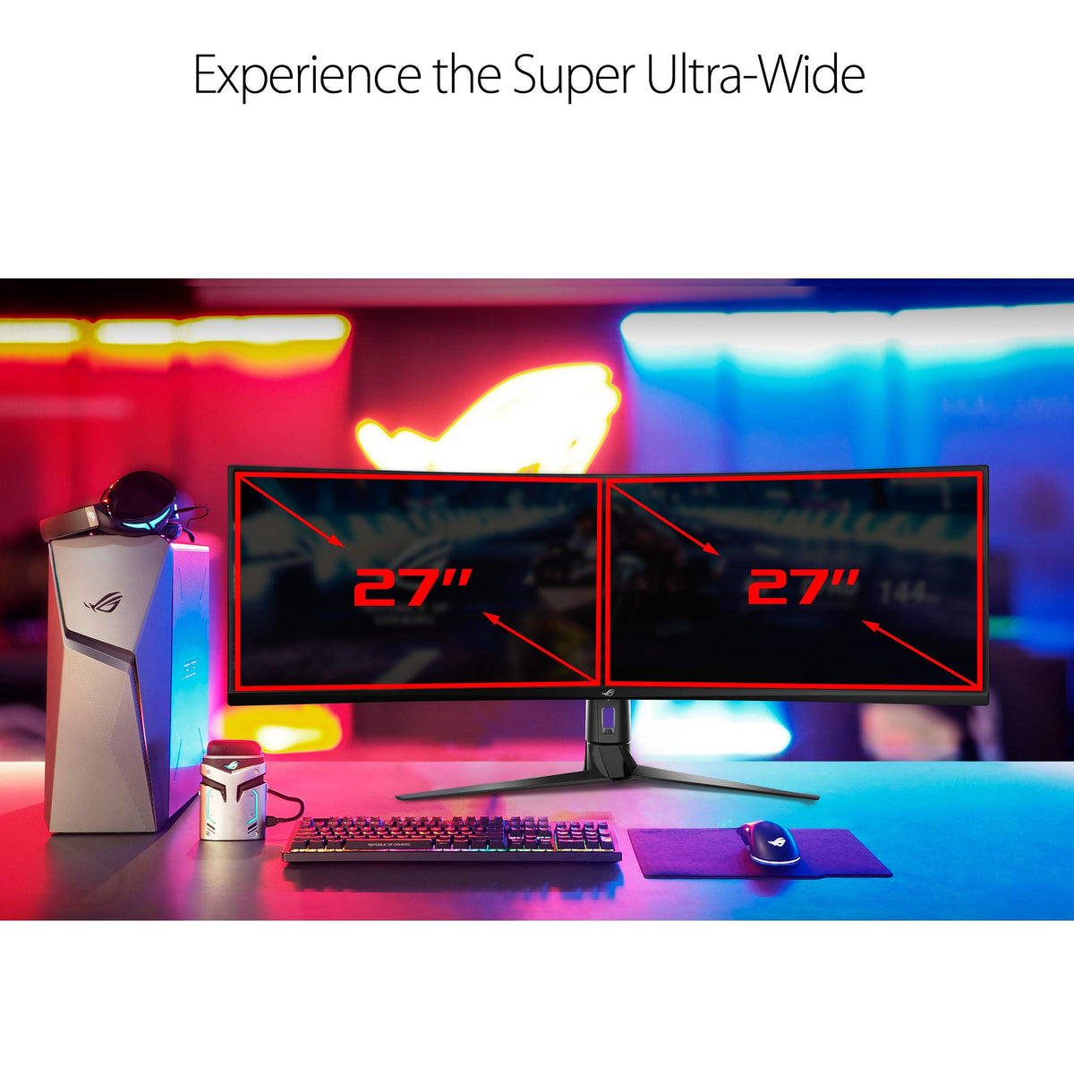 ASUS ROG Strix XG49VQ FreeSync HDR enables smooth, tear-free gameplay.