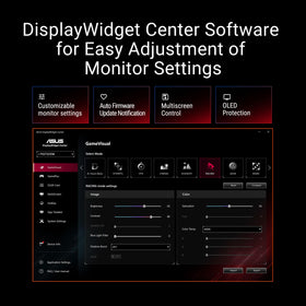 ASUS ROG Swift 27-inch QD-OLED multiport connectivity with DP 2.1.