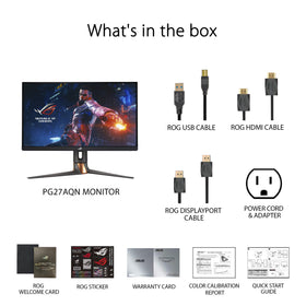 ASUS ROG Swift 360Hz 27 monitor unboxing ready for setup