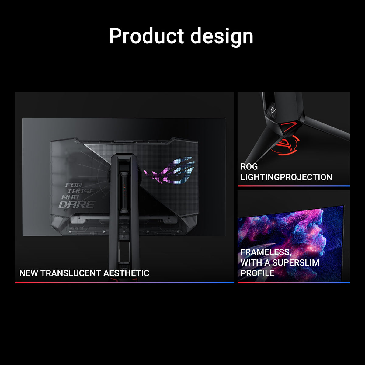 ASUS ROG Swift OLED PG27AQDP ports for flexible setup