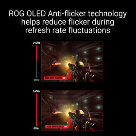 ASUS ROG Swift PG27AQDM-R 0.03 ms GTG enables fast competitive gaming.