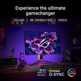 ASUS ROG PG32UCDM QD-OLED vivid HDR for cinematic visuals