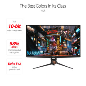 ASUS ROG Swift PG32UQX mini-LED dimming enhances contrast in dark scenes
