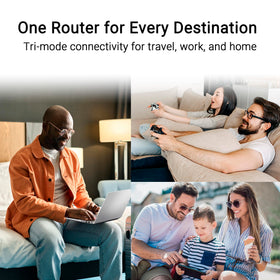 ASUS RT-AX50 Go USB-C power port reduces extra adapters