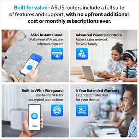 ASUS RT-BE58 Go three-year warranty on the road