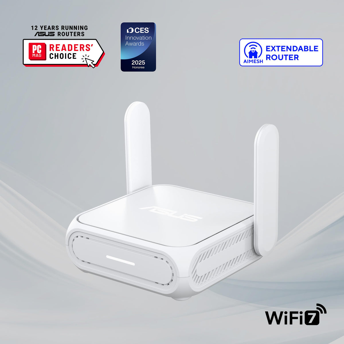 ASUS RT-BE58 Go USB-C powered router, minimal cables