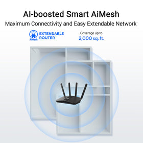 ASUS RT-BE58U LED status indicators showing activity and network health.