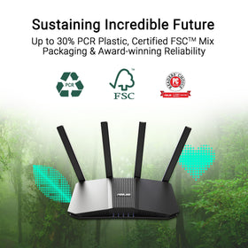 ASUS RT-BE58U MLO concept image showing seamless multi-band coordination.