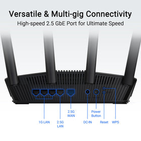 ASUS RT-BE59 WiFi 7 label signaling high speed mesh capability