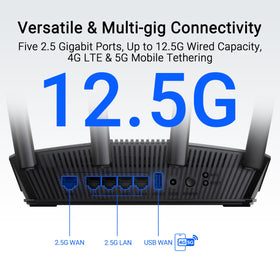 ASUS RT-BE82U VPN compatibility enables secure remote work access.
