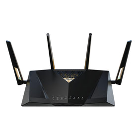 ASUS RT-BE88U front view highlighting WiFi 7 performance for wide coverage