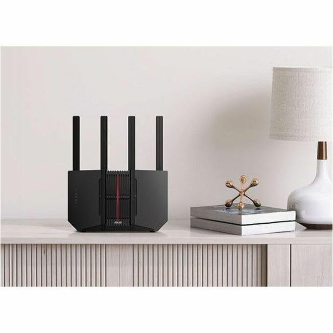 ASUS RT-BE92U back panel with USB port for flexible WAN options and tethering