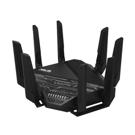 ASUS RT-BE96U front view enabling quick setup and fast home WiFi.
