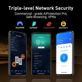 ASUS TUF BE6500 LED panel enables quick network checks