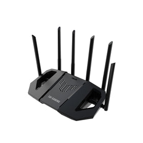 ASUS TUF BE6500 front view for durable gaming setup