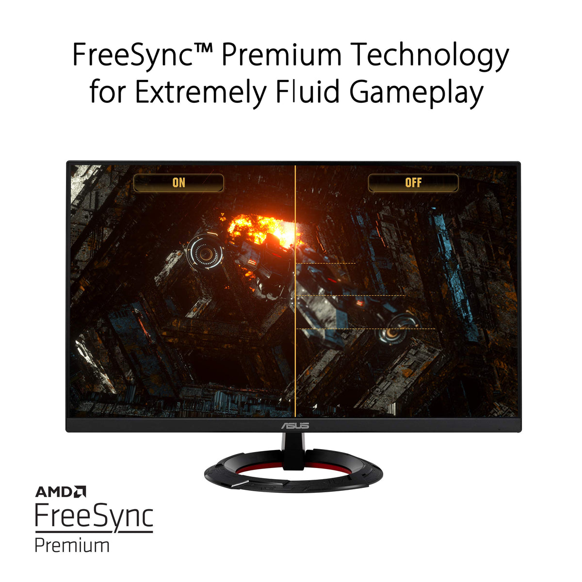 ASUS TUF VG249Q1R Shadow Boost brightens dark map areas