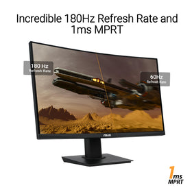 ASUS TUF VG24VQER 180hz-refresh illustrates smooth motion during fast action.