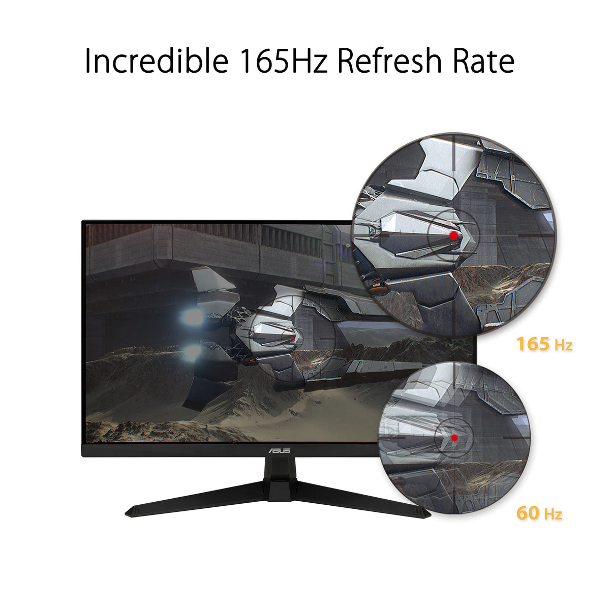 ASUS TUF VG277Q1A 1ms response for crisp, tear-free fast gameplay