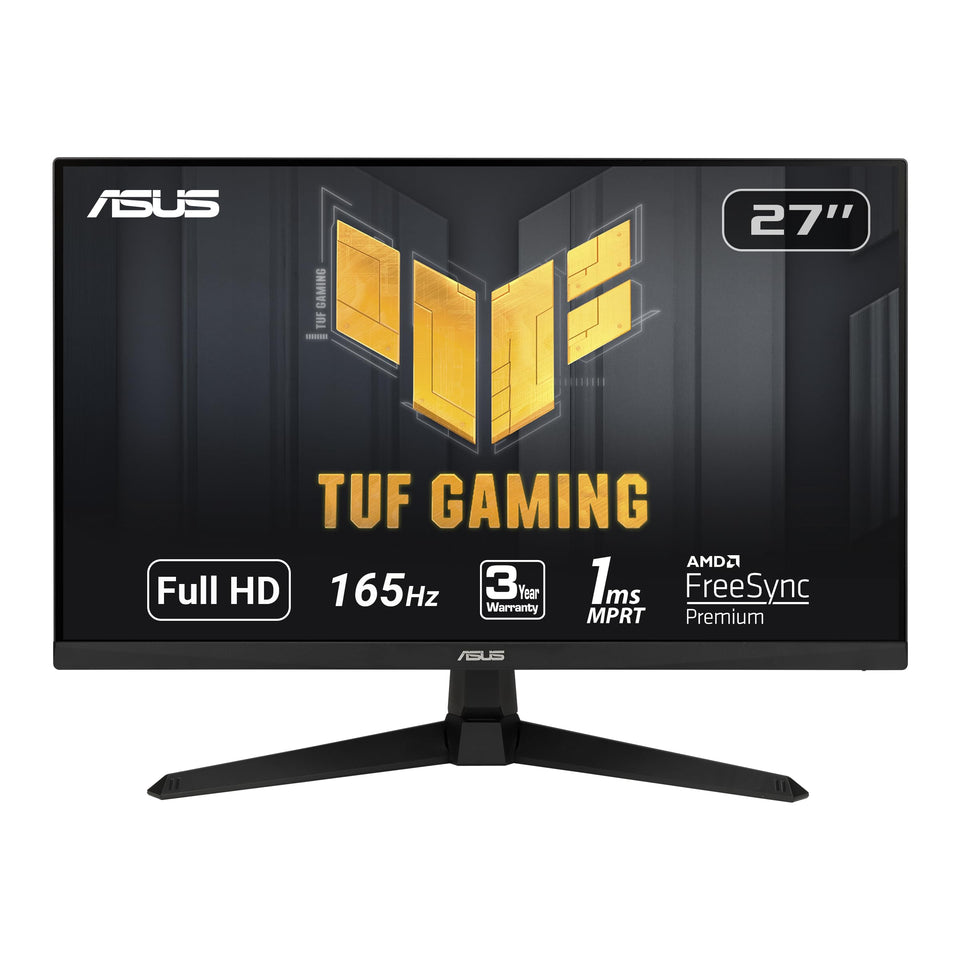 ASUS TUF VG277Q1A 27-inch display delivering crisp Full HD visuals for immersive gaming