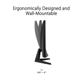 ASUS TUF VG277Q1A tilt-adjustable stand for flexible viewing angles