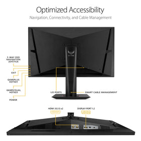 ASUS TUF VG27AQ built-in speakers provide convenient desktop audio
