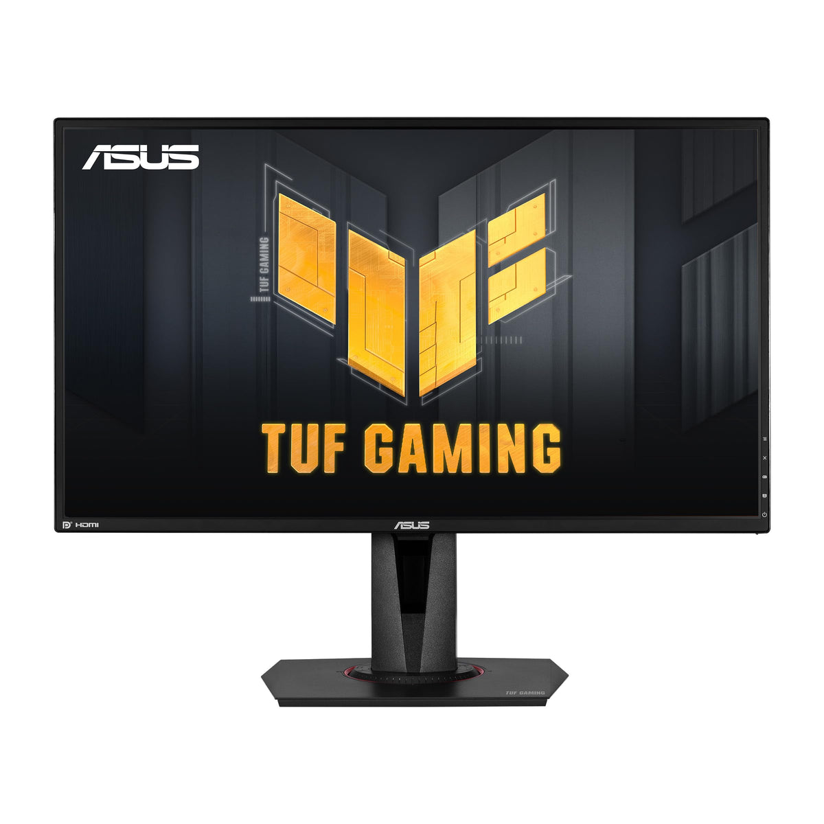 ASUS TUF VG27AQ front view showing immersive 27-inch QHD gaming panel