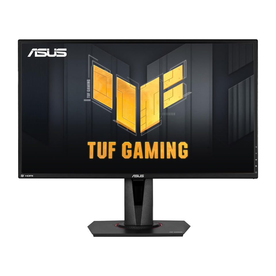 ASUS TUF VG27AQ front view showing immersive 27-inch QHD gaming panel