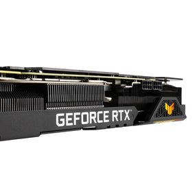 ASUS TUF RTX 3090 OC Edition DisplayPort 1.4a edge for multi-monitor setups.